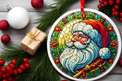 Round Christmass Ornament PNG Product Image 2