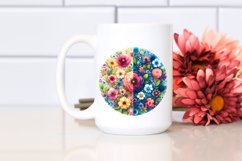 Half Flowers Seal Watercolor Vibrant | Clipart Product Image 2