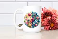 Half Flowers Seal Watercolor Vibrant | Clipart Product Image 2