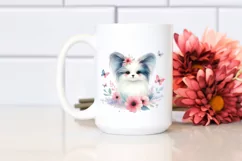 Watercolor Cute Pastel Papillon | Clipart Product Image 2