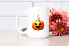 Funny Halloween Clipart with Candle PNG Product Image 2