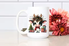 a Cute Watercolor Cow PNG Product Image 2