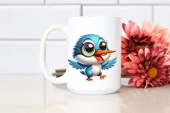 Cute Baby Kingfisher Moon Dance Clipart Product Image 2