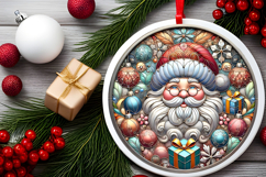 Round Christmass Ornament PNG Product Image 2