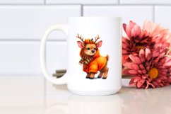 Simple Watercolor Vibrant Elk Halloween | Clipart Product Image 2