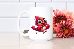 Enthusiastic Baby Cardinal Dancing | Clipart Product Image 2