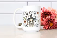 Washed Watercolor Funny Witch | Tshirt|Tumbler|Mug|Clipart Product Image 2