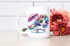Funny Running Unicorn, Transparent PNG Product Image 2