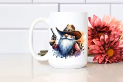 Vibrant Christmas Cowboy Gnome, PNG Product Image 2