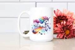 Colorful Baby Unicorn PNG Product Image 2