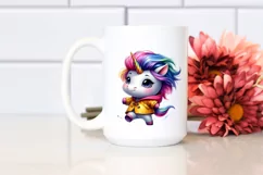 Cute Baby Unicorn Dancing PNG Product Image 2