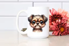 Watercolor Puppy Big Eyes Clipart Product Image 2