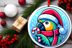 Round Christmass Ornament PNG Product Image 2