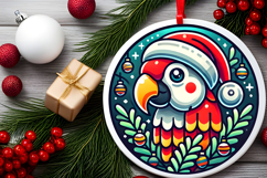 Round Christmass Ornament PNG Product Image 2