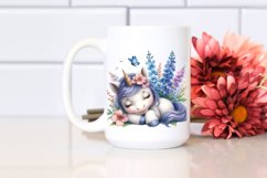 Cute Baby Unicorn Delphinium Clipart Product Image 2