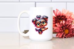 Crazy Funny Yorkipoo | Colorful Cartoon Product Image 2