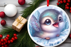 Round Christmass Ornament PNG Product Image 2