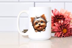 Crazy Yorkshire Terrier Sticker Clipart Product Image 2