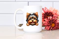 Crazy Yorkshire Terrier Sticker Clipart Product Image 2