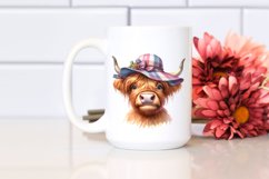 Highland Cow Watercolor | Sublimation Clipart Product Image 2