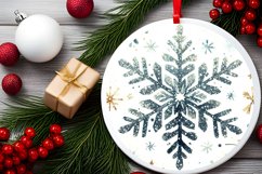 Round Christmas Ornament Sublimation|Clipart Product Image 1