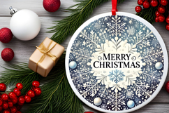 Round Christmass Ornament PNG Product Image 2
