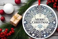 Round Christmass Ornament PNG Product Image 2