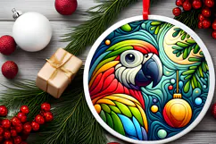 Round Christmass Ornament PNG Product Image 2