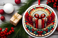 Round Christmass Ornament PNG Product Image 2