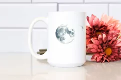 Simple Moon Tshirt|Tumbler|Mug|Clipart Product Image 1
