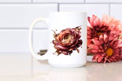 Glossy Ranunculus Marble Splash Clipart Product Image 2