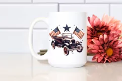 Vintage Car Stars | Sublimation Clipart Product Image 2