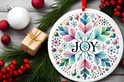 Round Christmass Ornament PNG Product Image 2