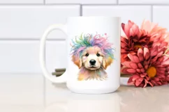 Expressive Baby Golden Retriever PNG Product Image 2