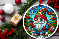 Round Christmass Ornament PNG Product Image 2