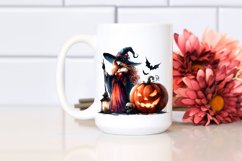 Colorful Witch Halloween Clipart Product Image 2