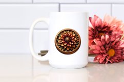 Stained Zinnia Wooden Clipart Product Image 2