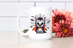 Funny Halloween Zebra Watercolor Clipart Product Image 2