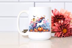 Vibrant Unicorn Halloween Clipart Product Image 2