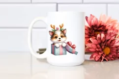 Watercolor Collie Baby PNG Product Image 2