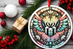 Round Christmas Ornament Sublimation|Clipart Product Image 1