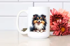 Crazy Enthusiastic Furry Sheepdog Clipart Product Image 2