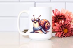 Snail Silk Scarf | Sublimation Clipart Product Image 2