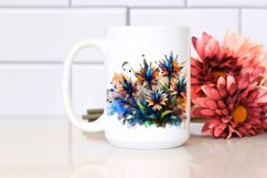 Abstract Wooden Stained Lobelia | Clipart Product Image 2