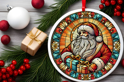 Round Christmass Ornament PNG Product Image 2