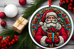 Round Christmass Ornament PNG Product Image 2