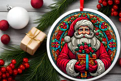 Round Christmass Ornament PNG Product Image 2