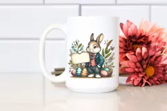 Retro Easter Bunny Clipart |T-shirt, Mug, Tumbler Product Image 3
