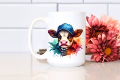 Colorful Baby Cow Director Cap PNG Product Image 2