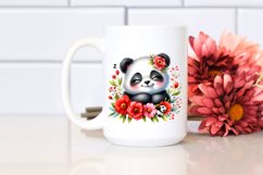 Colorful Baby Panda Sleeping Clipart Product Image 2